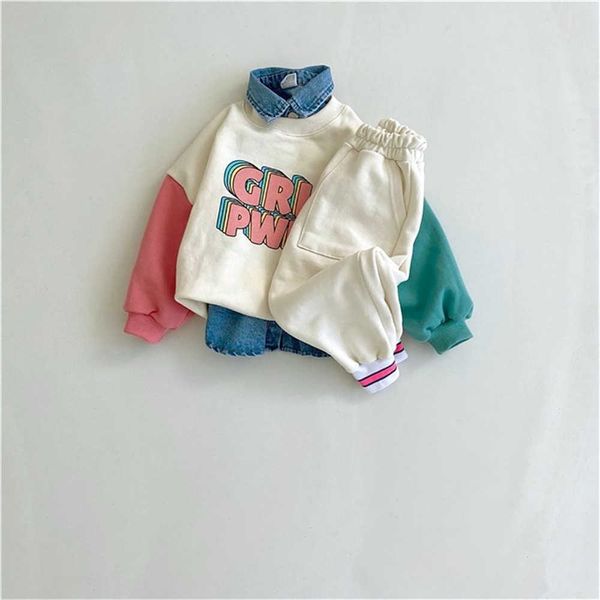 baby bb fashion boys and girls color contrasting sleeve letter sweater big pocket color block pants clothes set tz014 g1023, White
baby bb fashion boys and girls color contrasting sleeve letter sweater big pocket color block pants clothes set tz014 g1023, White