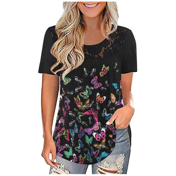 women's t-shirt floral printing t shirt for women lace splicing o-neck short sleeve all-match elegant woman tshirts mulher camisetas, White
women's t-shirt floral printing t shirt for women lace splicing o-neck short sleeve all-match elegant woman tshirts mulher camisetas, White