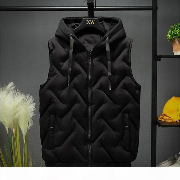 2020 men vest jackets autumn winter warm waistcoat casual hooded sleeveless vest coats fashion men's thick parkas waistcoats, Black;white
2020 men vest jackets autumn winter warm waistcoat casual hooded sleeveless vest coats fashion men's thick parkas waistcoats, Black;white