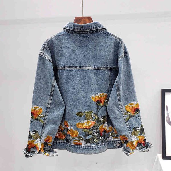 women's jackets harajuku women embroidered denim single jacket breasted loose fitting long sleeve vintage short women's fashionabl, Black;brown
women's jackets harajuku women embroidered denim single jacket breasted loose fitting long sleeve vintage short women's fashionabl, Black;brown