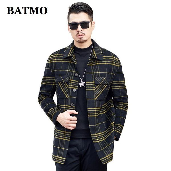 men's wool & blends batmo 2021 arrival autumn 50% casual jackets men,men's plaid ,19a955, Black
men's wool & blends batmo 2021 arrival autumn 50% casual jackets men,men's plaid ,19a955, Black