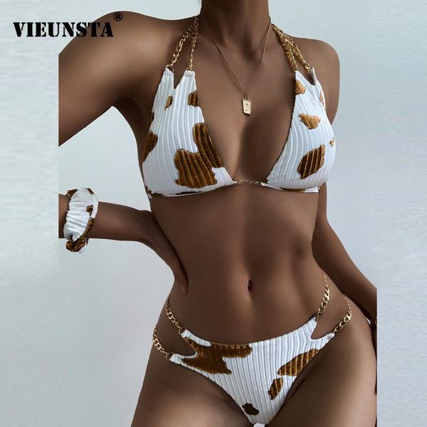push up iron chain halter bikini set women's swimwear 2021 cow skin printed swimsuit female monokini beachwear bathing suit
push up iron chain halter bikini set women's swimwear 2021 cow skin printed swimsuit female monokini beachwear bathing suit