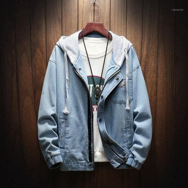 mens denim jacket cotton men's autumn winter hooded vintage mens coats wash distressed denim jacket coat blouse streetwear1, Black;brown
mens denim jacket cotton men's autumn winter hooded vintage mens coats wash distressed denim jacket coat blouse streetwear1, Black;brown