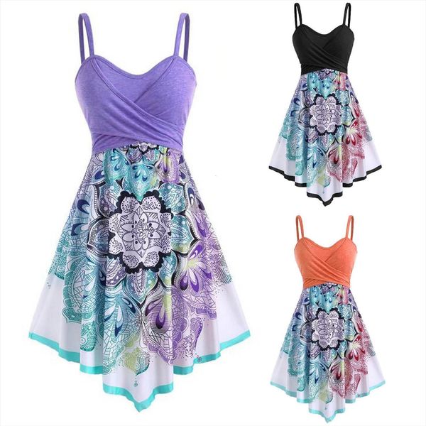 casual summer sleeveless camis womens dress vest floral printed patchwork slim high waist bohemian ruffle dresses, Black;gray
casual summer sleeveless camis womens dress vest floral printed patchwork slim high waist bohemian ruffle dresses, Black;gray