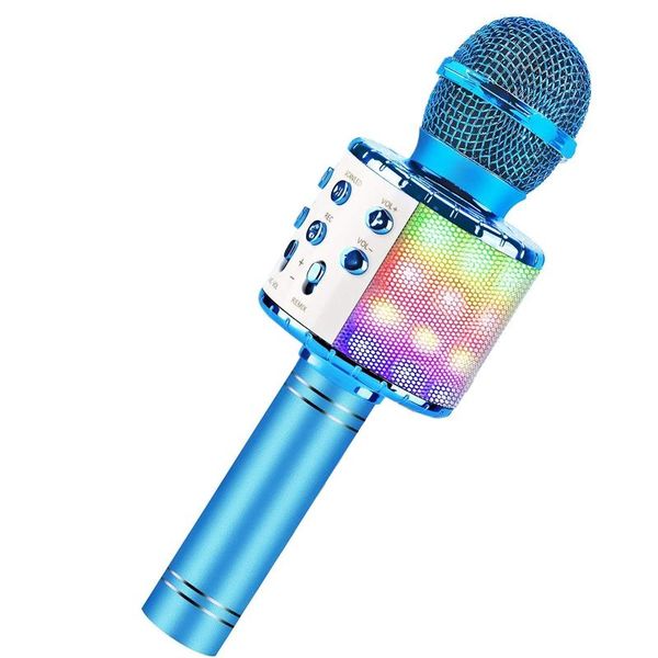 portable wireless bluetooth karaoke microphone with led lights karaoke player recording studio for kids
portable wireless bluetooth karaoke microphone with led lights karaoke player recording studio for kids