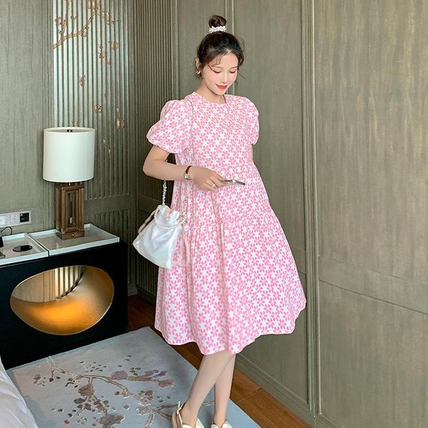 maternity dresses puff sleeve summer pregnant women beautiful floral dress sweet fashion printing a-line pregnancy cotton clothes, White
maternity dresses puff sleeve summer pregnant women beautiful floral dress sweet fashion printing a-line pregnancy cotton clothes, White