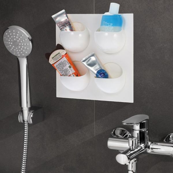 bathroom storage & organization self-adhesive wall floating rack hanging organizer basket for kitchen bedroom living room
bathroom storage & organization self-adhesive wall floating rack hanging organizer basket for kitchen bedroom living room