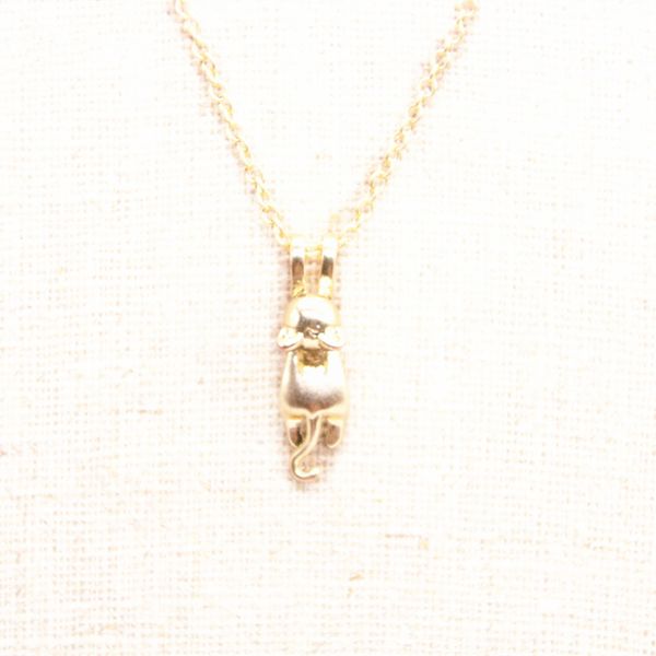 trendy cat pendant necklace cute kitty sling design gold silve rose three color optional for women, Silver
trendy cat pendant necklace cute kitty sling design gold silve rose three color optional for women, Silver