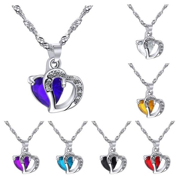 pendant necklaces women statement necklace sainio heart-shaped zircon crystal elegant heart rhinestone sweater chain, Silver
pendant necklaces women statement necklace sainio heart-shaped zircon crystal elegant heart rhinestone sweater chain, Silver
