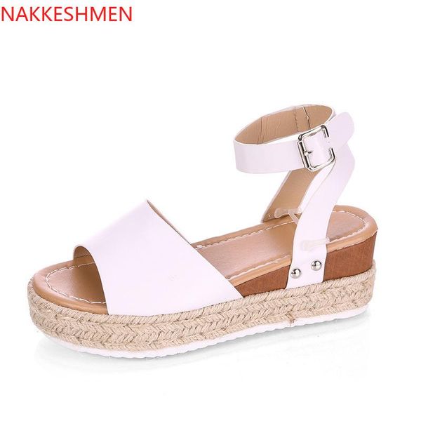2021 summer new european and american foreign trade large rope slope heel light bottom fish mouth sandal female, Black
2021 summer new european and american foreign trade large rope slope heel light bottom fish mouth sandal female, Black