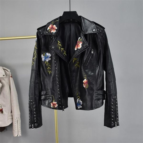 women's leather & faux dress 2021 spring suit collar embroidery waist short wash pu jaet fashion, Black
women's leather & faux dress 2021 spring suit collar embroidery waist short wash pu jaet fashion, Black