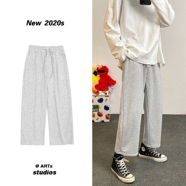 2021 new wide-leg men's fashion solid color casual joggers men streetwear straight mens track pants s-4xl zpxw, Black
2021 new wide-leg men's fashion solid color casual joggers men streetwear straight mens track pants s-4xl zpxw, Black