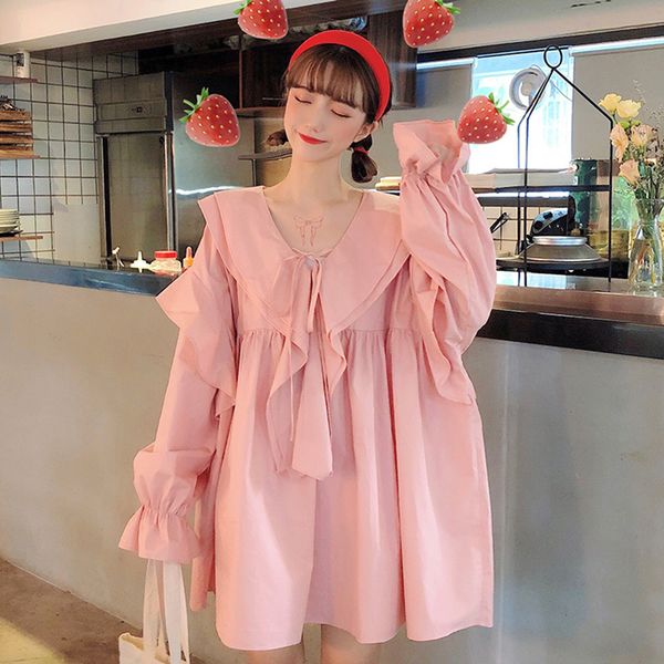 2021 japanese style women's clothing spring and summer new fashion casual sweet simple collection pleated v-neck long sleeves xw0e, Black;gray
2021 japanese style women's clothing spring and summer new fashion casual sweet simple collection pleated v-neck long sleeves xw0e, Black;gray