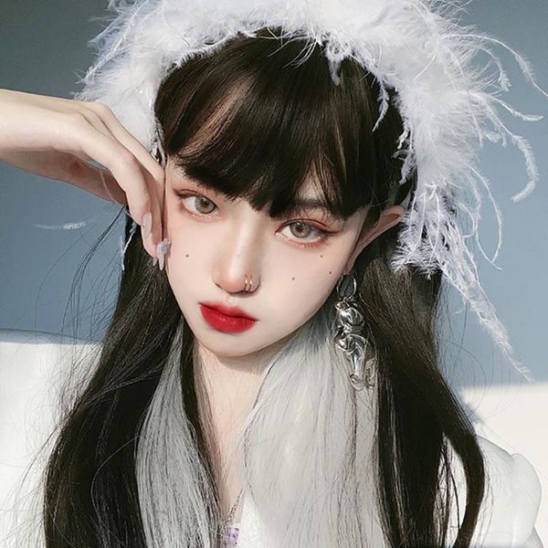 synthetic wigs headgear wig high temperature resistant fiber female long straight hair black brown silver white short
synthetic wigs headgear wig high temperature resistant fiber female long straight hair black brown silver white short