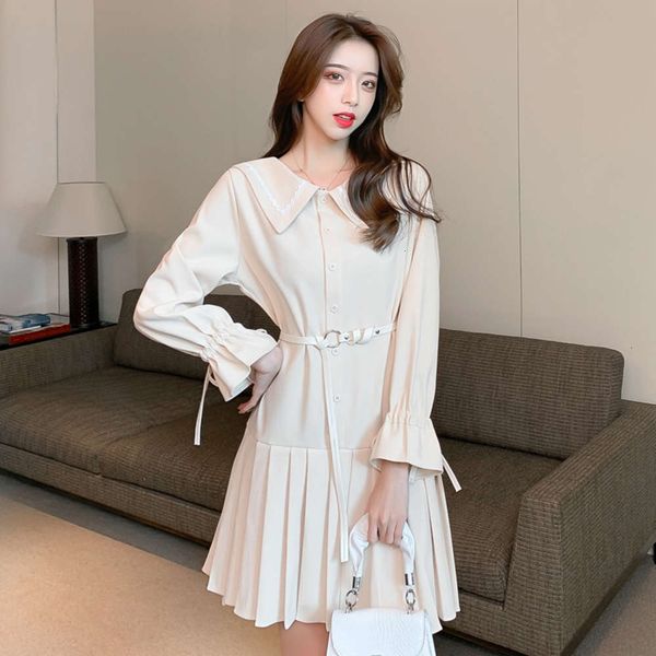 2021navy collar college shirt dress 2021 spring and autumn new korean style sweet high waist loose pleated skirt, Black;gray
2021navy collar college shirt dress 2021 spring and autumn new korean style sweet high waist loose pleated skirt, Black;gray