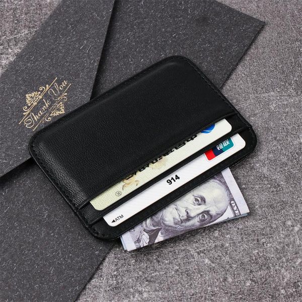card holders super slim soft sheepskin genuine leather holder mini wallet men thin case small purse business cardholder, Brown;gray
card holders super slim soft sheepskin genuine leather holder mini wallet men thin case small purse business cardholder, Brown;gray