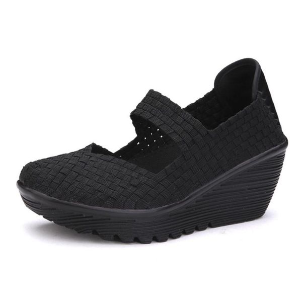 women summer shoes platform sandals shoes women woven ladies flat middle heels wedge beach sandals, Black
women summer shoes platform sandals shoes women woven ladies flat middle heels wedge beach sandals, Black