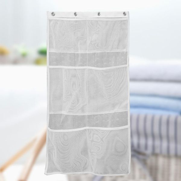 pocket bathroom shower hanging mesh organizer bath bag curtain rod liner hooks bags (white) storage boxes & bins
pocket bathroom shower hanging mesh organizer bath bag curtain rod liner hooks bags (white) storage boxes & bins