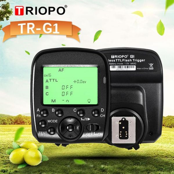 triopo g1 duall inalámbrico gatillo con pantalla panorámica lcd pantalla 1/8000 s hss 2,4g transmisión inalámbrica 16 canales 
triopo g1 duall inalámbrico gatillo con pantalla panorámica lcd pantalla 1/8000 s hss 2,4g transmisión inalámbrica 16 canales