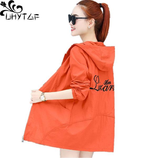 women's jackets uhytgf hooded thin sun protection clothing women fashion embroidered casual summerjacket anti-uv breathable female coat, Black;brown
women's jackets uhytgf hooded thin sun protection clothing women fashion embroidered casual summerjacket anti-uv breathable female coat, Black;brown