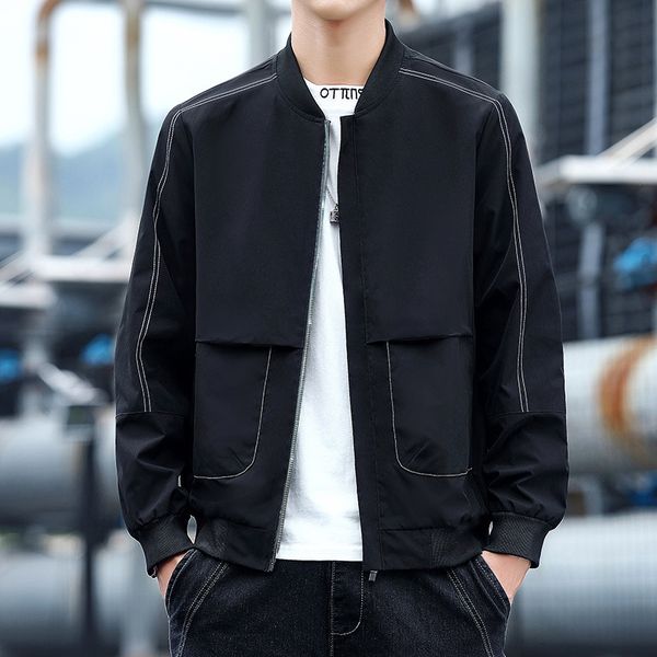 20 autumn new fashion wear young coat trend casual collar work jacket men's, Black;brown
20 autumn new fashion wear young coat trend casual collar work jacket men's, Black;brown