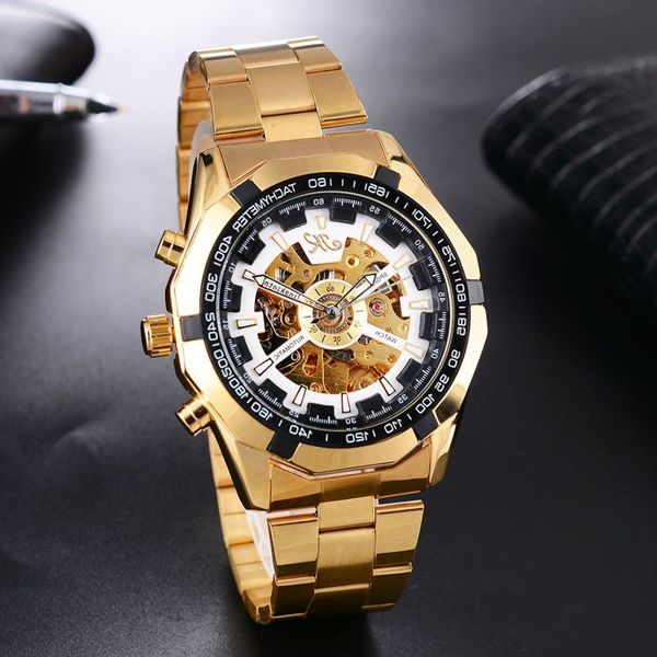 mens skeleton mechanical watch forsining automatic gold male wristwatches stainless steel waterproof reloj hombre 2019 luxury, Slivery;brown
mens skeleton mechanical watch forsining automatic gold male wristwatches stainless steel waterproof reloj hombre 2019 luxury, Slivery;brown
