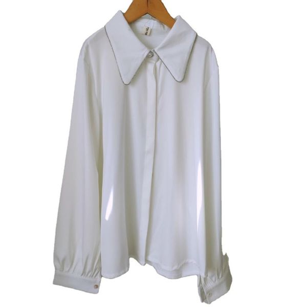 women's blouses & shirts 2021 ins spring women satin blouse fashion basic autumn long sleeve, White
women's blouses & shirts 2021 ins spring women satin blouse fashion basic autumn long sleeve, White