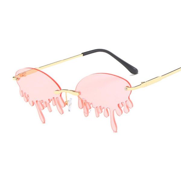 sunglasses fashion round tears women vintage rimless sun glasses female feminino, White;black
sunglasses fashion round tears women vintage rimless sun glasses female feminino, White;black