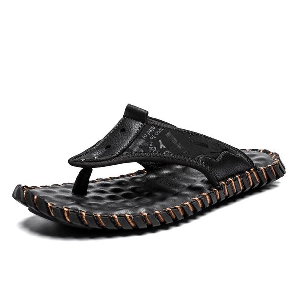 slippers 2021 fashion sandals men summer breathable flat men's shoes beach casual leather man flip flops footwear plus size 48, Black
slippers 2021 fashion sandals men summer breathable flat men's shoes beach casual leather man flip flops footwear plus size 48, Black