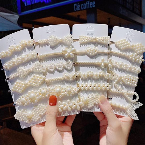 hair accessories 5pcs/set women elegant pearls geometric grips barrettes sweet decorate hairpins headband fashion
hair accessories 5pcs/set women elegant pearls geometric grips barrettes sweet decorate hairpins headband fashion