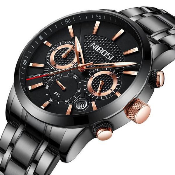 wristwatches nibosi men's quartz watch chronograph waterproof 30mdate display analog outdoor sport wristwatch reloj hombre montre homme, Slivery;brown
wristwatches nibosi men's quartz watch chronograph waterproof 30mdate display analog outdoor sport wristwatch reloj hombre montre homme, Slivery;brown