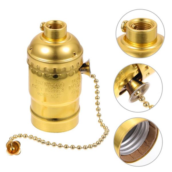 smart home control aluminum vintage light socket practical e-27 lamp holder with zipper
smart home control aluminum vintage light socket practical e-27 lamp holder with zipper