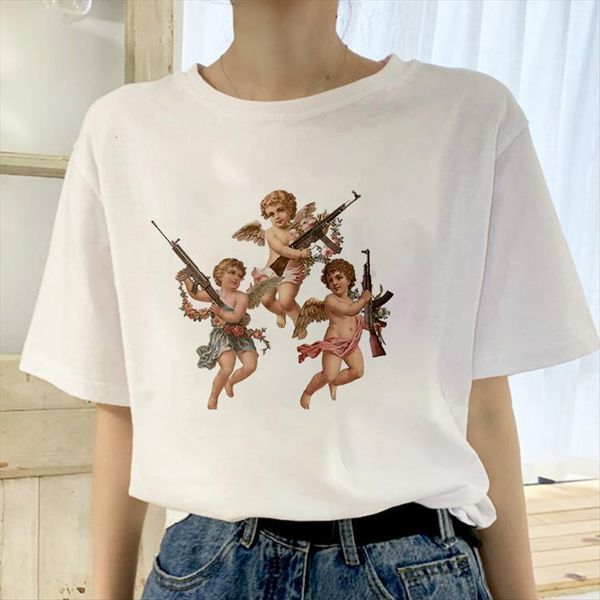 angel children printed cartoon cute women t shirt harajuku summer fashion ins casual kawaii womens, White
angel children printed cartoon cute women t shirt harajuku summer fashion ins casual kawaii womens, White