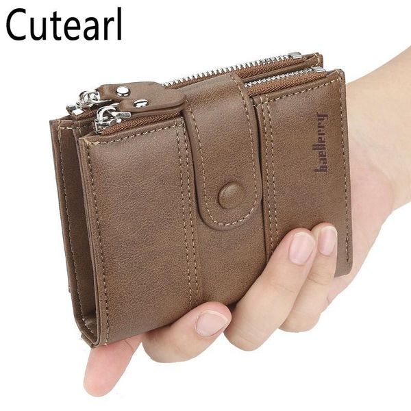 wallets men double zipper short wallet vintage hasp multi-card card holder 3 fold fashion coin bag natural pu leather carteira, Red;black
wallets men double zipper short wallet vintage hasp multi-card card holder 3 fold fashion coin bag natural pu leather carteira, Red;black