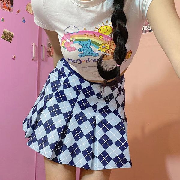 y2k aesthetic argyle plaid mini skirts for women preppy style blue pleated skirts high waisted korean cute skirts, Black
y2k aesthetic argyle plaid mini skirts for women preppy style blue pleated skirts high waisted korean cute skirts, Black