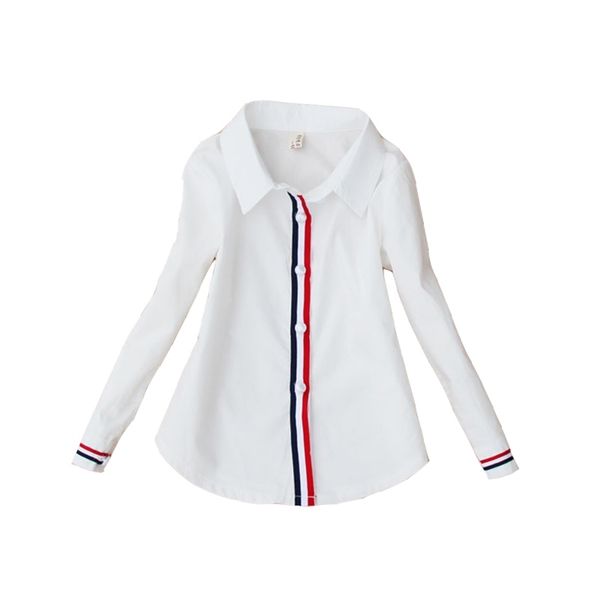 students white blouses for girls school uniforms cotton striped shirts for kids 2 4 6 8 10 12 14 15 years teenage blouses 210306, White;black
students white blouses for girls school uniforms cotton striped shirts for kids 2 4 6 8 10 12 14 15 years teenage blouses 210306, White;black