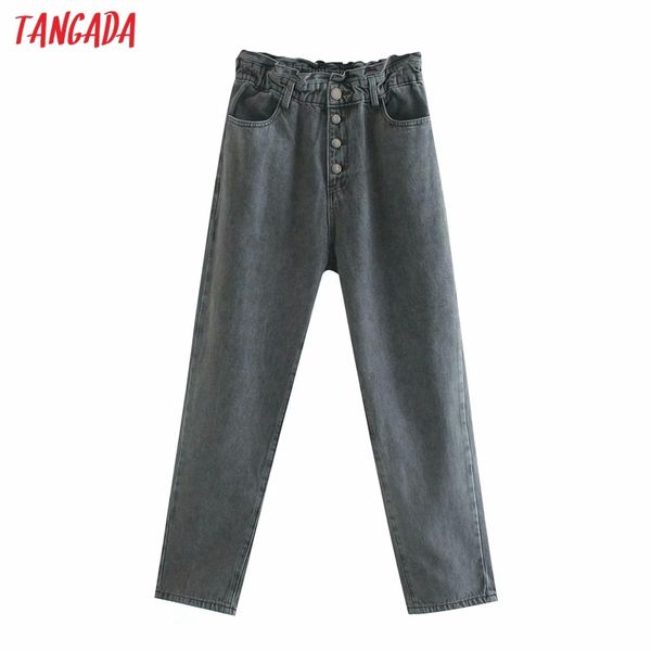 tangada fashion women loose jeans pants long trousers strethy waist pockets buttons female pants 6p7 210312, Black;white
tangada fashion women loose jeans pants long trousers strethy waist pockets buttons female pants 6p7 210312, Black;white