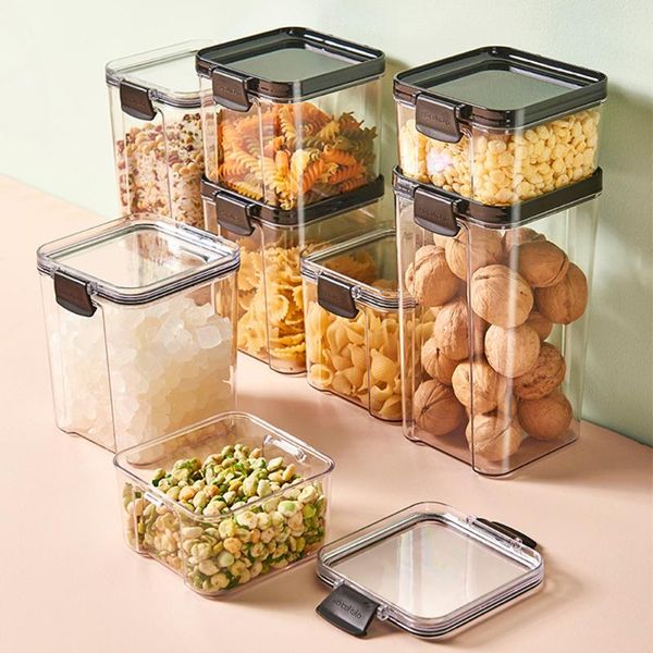 storage bottles & jars 460/700/950/1300ml stackable kitchen sealed jar plastic food container for bulk cereals dried fruit tea bottle
storage bottles & jars 460/700/950/1300ml stackable kitchen sealed jar plastic food container for bulk cereals dried fruit tea bottle