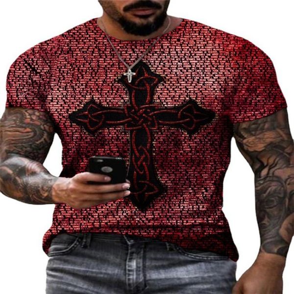 crosin men's summer casual fashion round neck cross printed t-shirt brand 4eqp, White
crosin men's summer casual fashion round neck cross printed t-shirt brand 4eqp, White