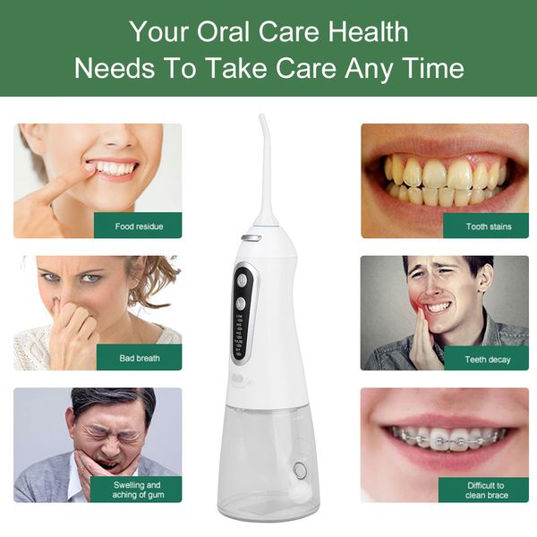 oral irrigator usb rechargeable water flosser portable dental water jet 300ml water tank ipx8 waterproof 5 modes teeth cleaner perfections
oral irrigator usb rechargeable water flosser portable dental water jet 300ml water tank ipx8 waterproof 5 modes teeth cleaner perfections