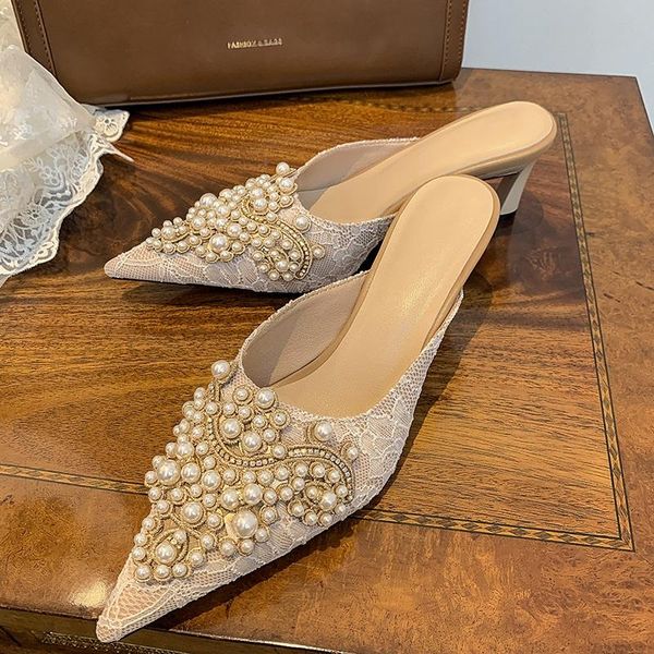 new high heels shoes woman sandals brand pointed toe black apricot retro string bead summer dress party casual women pumps
new high heels shoes woman sandals brand pointed toe black apricot retro string bead summer dress party casual women pumps