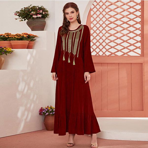 ethnic clothing muslim turkish kaftan evening dress fashion wine red ramadan oman long skirt slim tassel gold embroidered style 
ethnic clothing muslim turkish kaftan evening dress fashion wine red ramadan oman long skirt slim tassel gold embroidered style