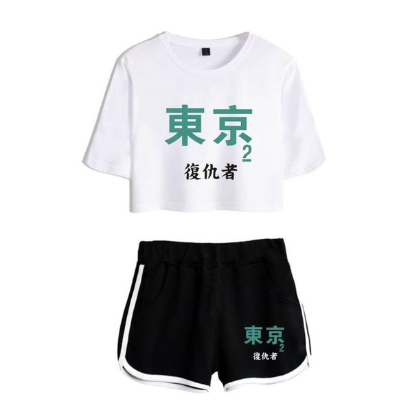 women's tracksuits anime tokyo revengers tracksuit female two piece set women summer short sleeve dew navel t shirt+shorts girls suit c, Gray
women's tracksuits anime tokyo revengers tracksuit female two piece set women summer short sleeve dew navel t shirt+shorts girls suit c, Gray