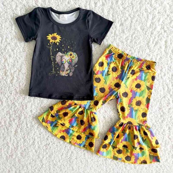 boutique toddler girls short sleeve outfits kids t-shirt and bell pants set fashion babys sunflowers pattern cloth, White
boutique toddler girls short sleeve outfits kids t-shirt and bell pants set fashion babys sunflowers pattern cloth, White
