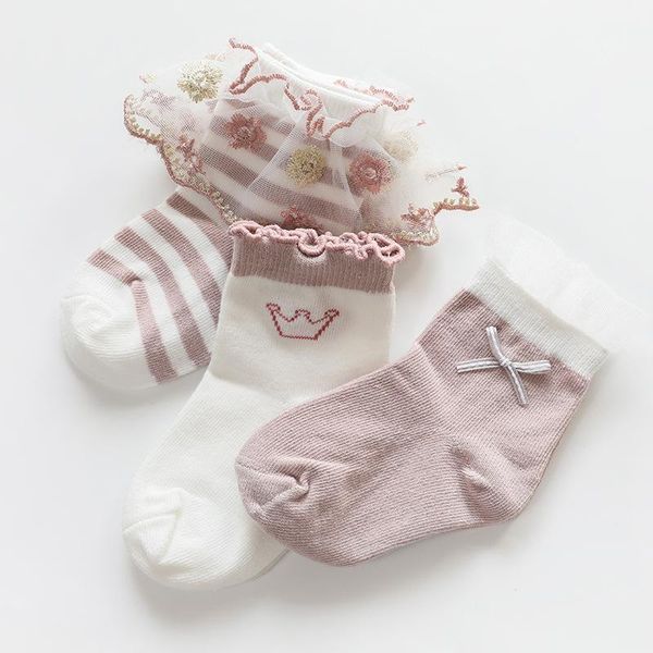 socks 3pairs/lot bowknot princess baby girl soft cotton born short ruffles crown striped kids toddler floor, Pink;yellow
socks 3pairs/lot bowknot princess baby girl soft cotton born short ruffles crown striped kids toddler floor, Pink;yellow