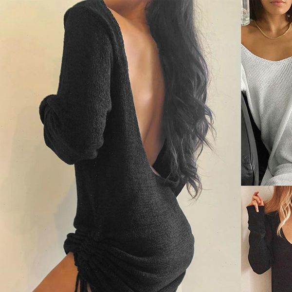 dresses for women solid knitting u neck sweater long sleeve dress kobieta sukienka vestidos femme robe, Black;gray
dresses for women solid knitting u neck sweater long sleeve dress kobieta sukienka vestidos femme robe, Black;gray