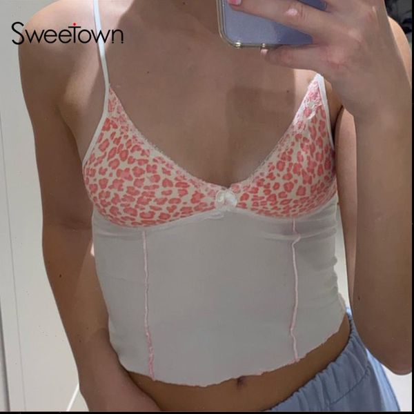 2021 summer leopard patchwork casual tank for women streetwear lace edge sleeveless v neck female crop, White
2021 summer leopard patchwork casual tank for women streetwear lace edge sleeveless v neck female crop, White