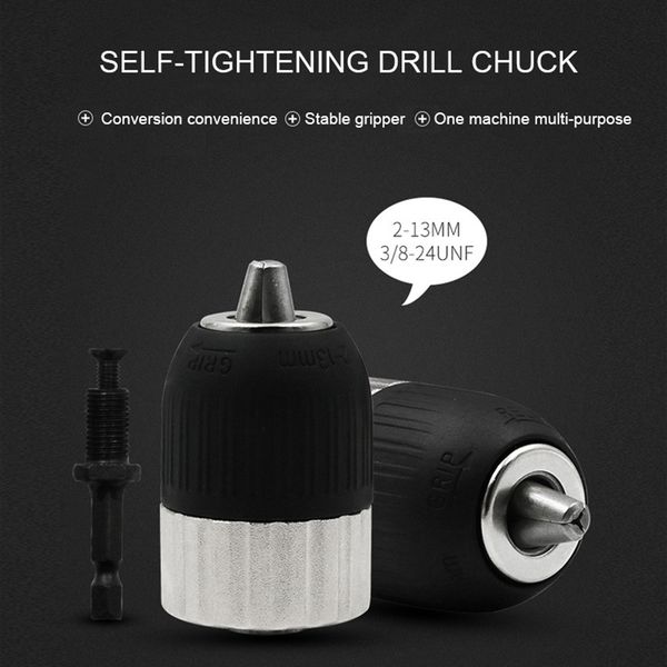 2-13mm self-locking electric drill chuck keyless 3/8-24unf driver tool accessories keyless adapter impact hex shank
2-13mm self-locking electric drill chuck keyless 3/8-24unf driver tool accessories keyless adapter impact hex shank