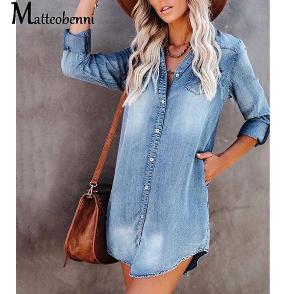 2021 new fashion autumn lady long sleeve denim shirt casual turn-down collar women mini es loose party clothes wm2f, Black;gray
2021 new fashion autumn lady long sleeve denim shirt casual turn-down collar women mini es loose party clothes wm2f, Black;gray