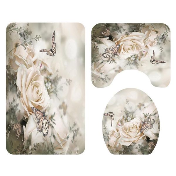 bath mat 3 pcs/set daisy rose printed pattern toilet cover foot pad non-slip absorbent bathroom door mat bath rug carpet
bath mat 3 pcs/set daisy rose printed pattern toilet cover foot pad non-slip absorbent bathroom door mat bath rug carpet